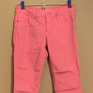 Old Navy Bright Pink RockStar Skinny Jeans